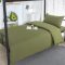 自然巢 军绿色套件被褥套装   五件套（三件套+被芯+枕芯）