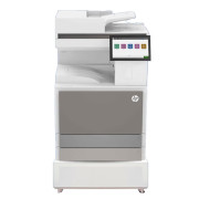 惠普（HP） E78528dn 最大支持幅面：A3 输稿器+双纸盒+原装工作台 彩色激光打印机 灰色 （计价单位：台）