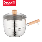 德铂（Debo） DEP-803 20cm 不锈钢 雪平锅  （计价单位：个）