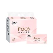 TR054501A洁柔牌纸面巾(FACE粉立体压花软抽)90抽3层(6包装)