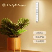 Only&Home   KL-YD02  充/插两用 长条  磁吸人体感应小夜灯 白色  （单位：个）