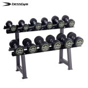 必动（BESSGYM） BG-RA06A 1270*510*710mm 六位哑铃架+105KG彩标圆头哑铃  哑铃6件套  （计价单位：套）