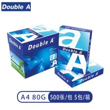达伯埃（DoubleA）  A4-80g-500张/包-5包/箱  复印纸  （计价单位：箱）
