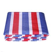 宽迈 户外彩条布应急防雨布防水布 75克双面膜彩条3*40米（单位：块）