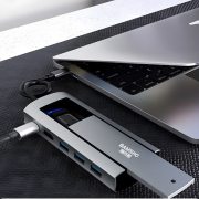 捌木熊 GJC-JXQ00002 集线器（扩展坞）6合一（单位：个）银灰色