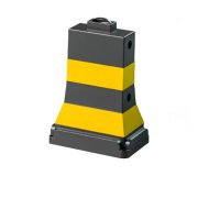 宽迈 隔离墩护栏分流水马塑料隔离墩 580*380*840mm（1个装）