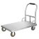 宽迈 不锈钢手推车平板车搬运车万向轮拖车手拉车小推车KM-4061   100*60*90cm刹车款