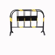 宽迈 铁马护栏隔离栏市政道路马路交通施工围挡公路基坑临时围栏 1000*1400mm 黄黑色