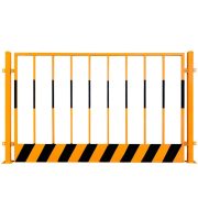 宽迈 施工围挡建筑工地围栏楼层临时围挡施工防护栏杆栅栏 定型化工地基坑护栏 1200*2000mm 黄黑色