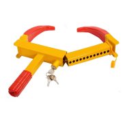 宽迈 汽车锁车器 小轿车防盗车锁 车轮锁汽车轮胎锁 专用锁车器加重加宽加重锁体12孔调节铜锁芯（1把装）