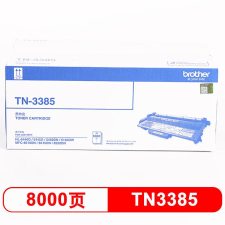 兄弟（brother） TN-3385 8000页 适用机型HL-5450DN;HL-5440D;HL-5445D;MFC-8515DN;MFC-8520DN;MFC-8510DN;HL-6180DW 墨盒 黑色 （计价单位：盒）