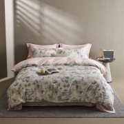 圣夫妮  SFN-251  200x230CM  60支新疆长绒棉数码印花四件套-春屿蓝（单位：套）