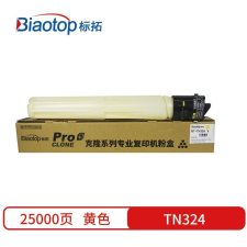 标拓 BT-TN324 Y 打印量25000页 适用柯美bizhub C258/C308/C368复印机 墨粉 黄色 （计价单位：支）