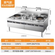共好燃气双头双尾小炒灶（工程款1.2） GHRJ-GX22