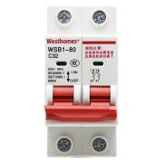 西屋（Westhomes）WSB1-80 2P C32A 空气开关 小型断路器（单位：个）