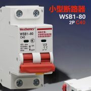 西屋（Westhomes）WSB1-80 2P C40A 空气开关 小型断路器（单位：个）
