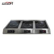 松润SOR-N825 1080*450*120 3.5KW*3平面台式电磁炉银色(单位：台）