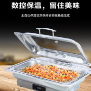 松润 SOR-T101 580*440*305 高脚长方形可视自助餐炉 单格9L 400W 银色