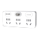 锐尔斯 RH-9131C 一转三总控开关 瓷白色（计价单位：个）