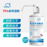 洗得宝 75%酒精免洗洗手液消毒喷雾 500ml/瓶 免洗手消毒液