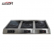 松润SOR-N825 1080*450*120 3.5KW*3平面台式电磁炉银色(单位：台）