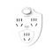 锐尔斯 RH-9132C 银盾一转三分控开关 瓷白色（计价单位：个）
