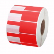 帕思米 GJC-PSM10030 P型 线缆热转印标签纸 30*45+50mm 红色 (150张/卷) 单位:卷