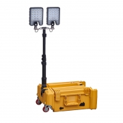 明特佳 MTJ-6118 2*60W、IP65、续航时间≥8h、DC21.6V、5700K、多功能移动照明系统(计价单位：套) 黄色