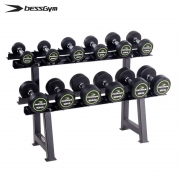 必动（BESSGYM） BG-RA06A 1270*510*710mm 六位哑铃架+105KG彩标圆头哑铃  哑铃6件套  （计价单位：套）