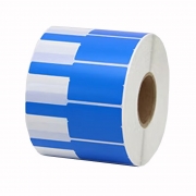 帕思米 GJC-PSM10020 P型 线缆热转印标签纸 25*38+40mm 蓝色 (200张/卷) 单位:卷