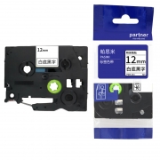 帕思米 PSM-231适用兄弟标签机色带标签纸 规格12mm*8m白底黑字