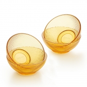 康宁（VISIONS）VISIONS琥珀色餐具（晶莹系列）（4个碗）成品