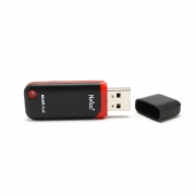朗科 G724 u盘 8GB USB 2.0 ABS 直插设计/红黑色 普及款2.0
