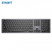 忆捷（EAGET）TYPE-C充电无线键盘鼠标套装静音剪刀脚薄膜轻薄简约无线键鼠套装YT02