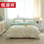 恒源祥TBK2018花涧艺全棉四件套200*230cm单位：套