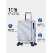 爱华仕（OIWAS） 前开盖行李箱 可充电皮箱旅行密码箱OCX6641商务万向刹车轮登机箱 20英寸