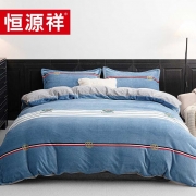 恒源祥TBK2064绅士绒四件套200*230cm单位：套