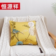 恒源祥TDK1003-1富贵荣华锦缎靠枕被 40*40   105*145单位：条