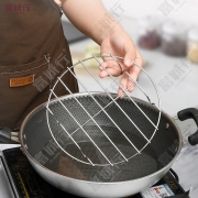 富诚行 不锈钢蒸架 家用蒸馒头架子 不锈钢矮脚蒸架 大中小三个装